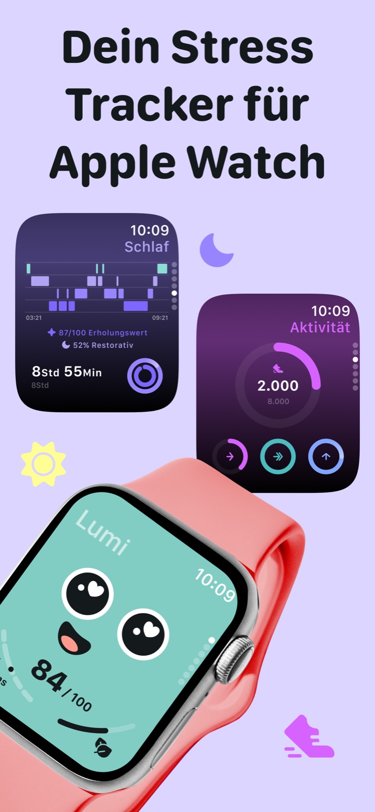 Check-in vom Handgelenk – Stress, Schlaf und Aktivität auf der Apple Watch.