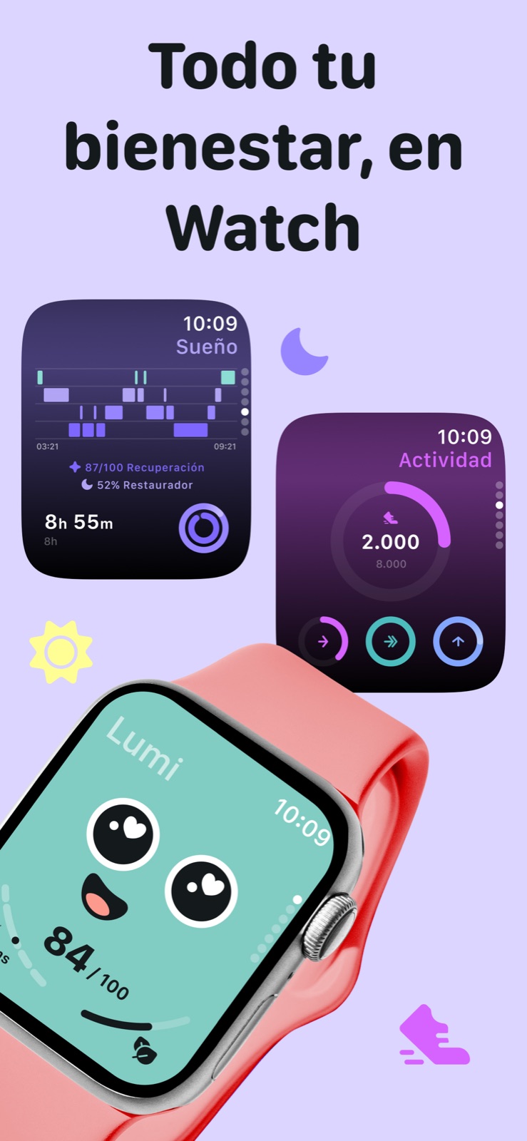 Consulta desde la muñeca: estrés, sueño y actividad en el Apple Watch.