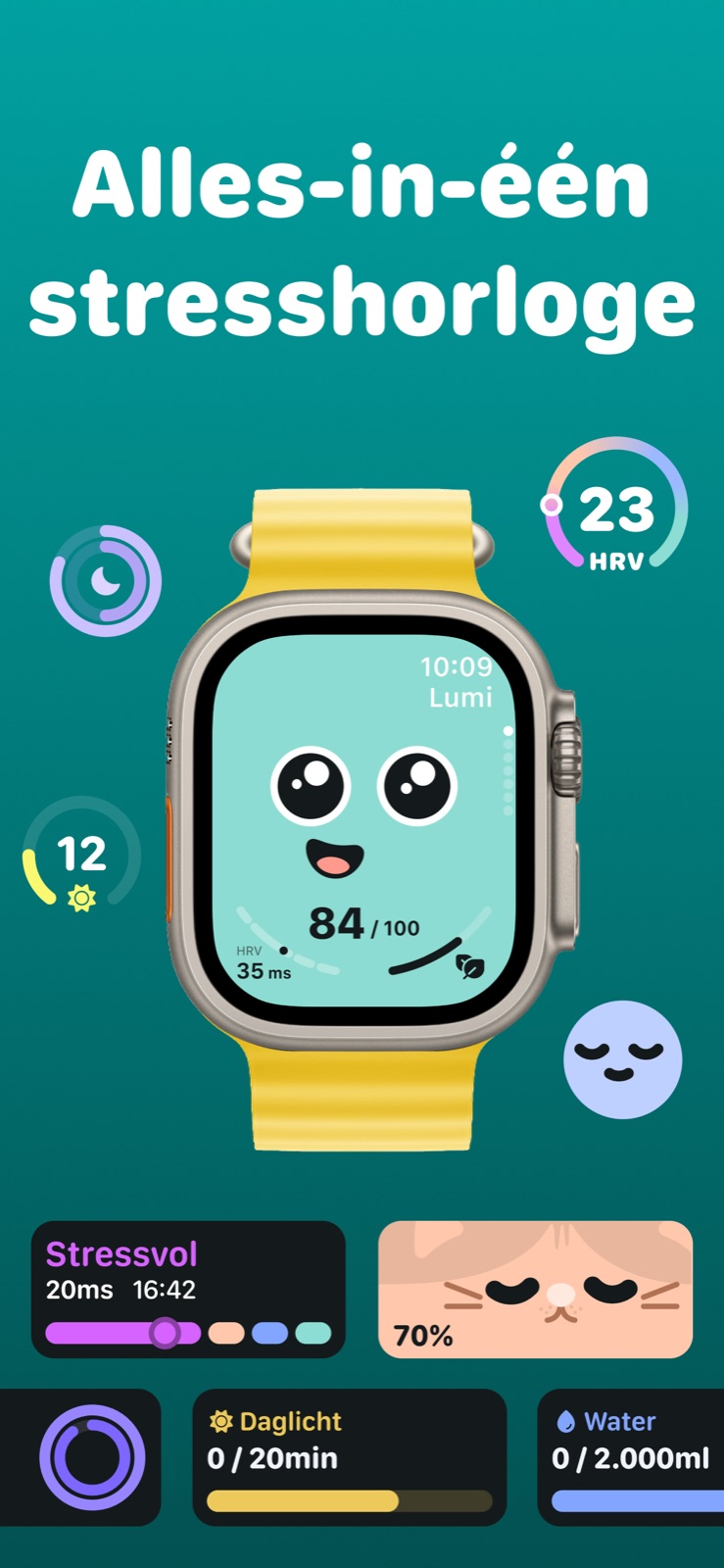 Check op je pols: stress, slaap en activiteit op de Apple Watch.