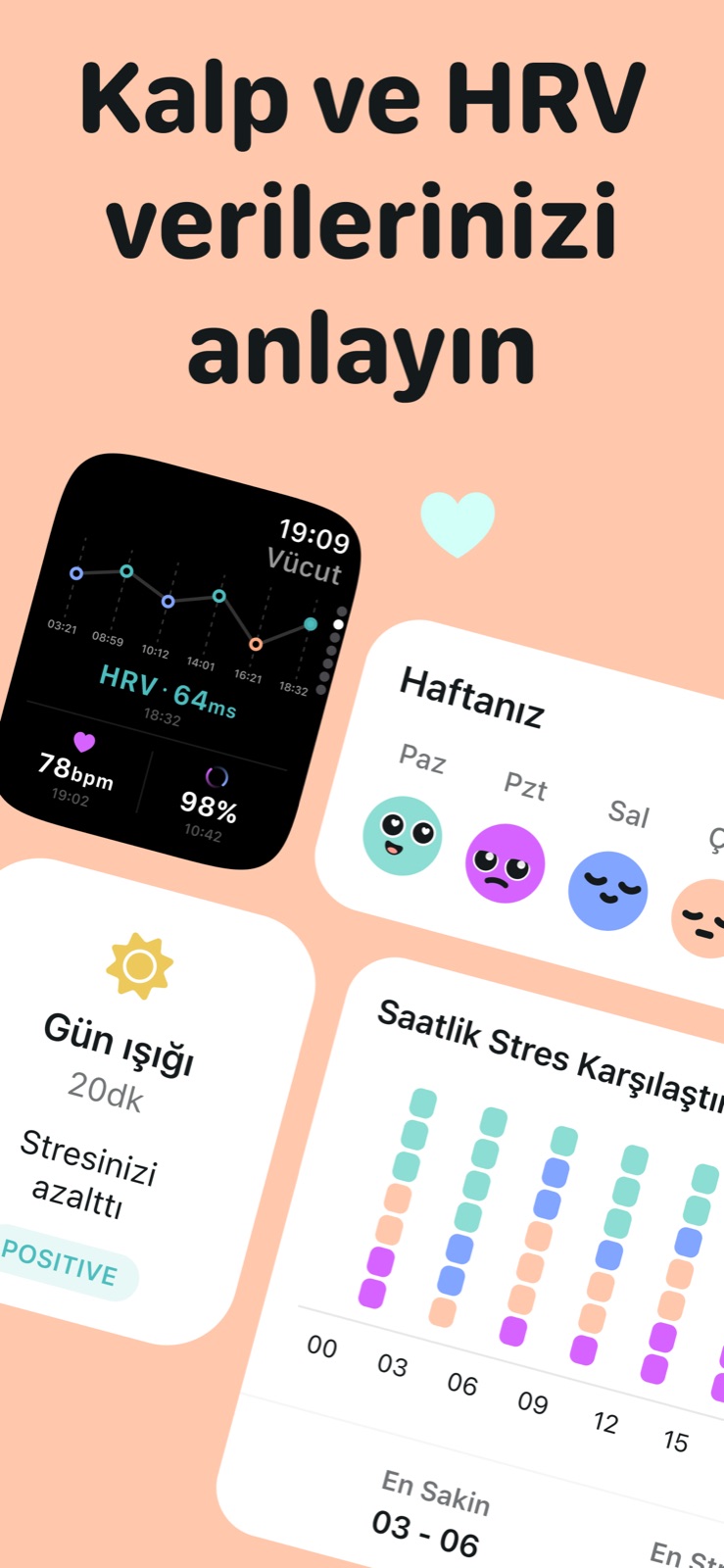 HRV'ni, saatlik stresini ve rakamlarını neyin değiştirdiğini anla.